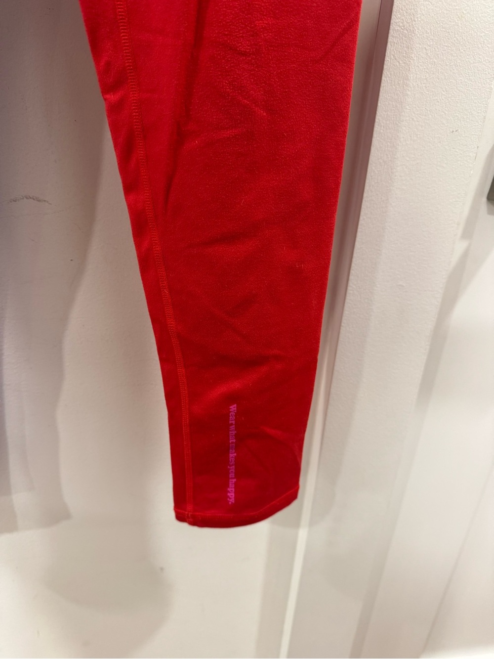 Terez Colorblock Purple & Coral High-Waist Leggings - Picture 6 of 8